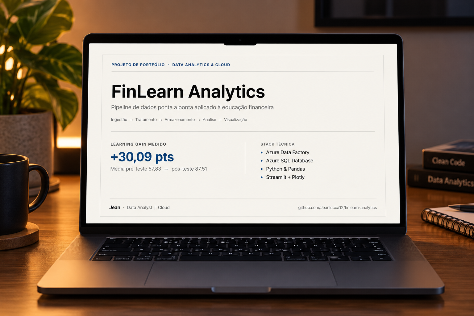 Projeto FinLearn Analytics — pipeline de dados ponta a ponta para educação financeira
